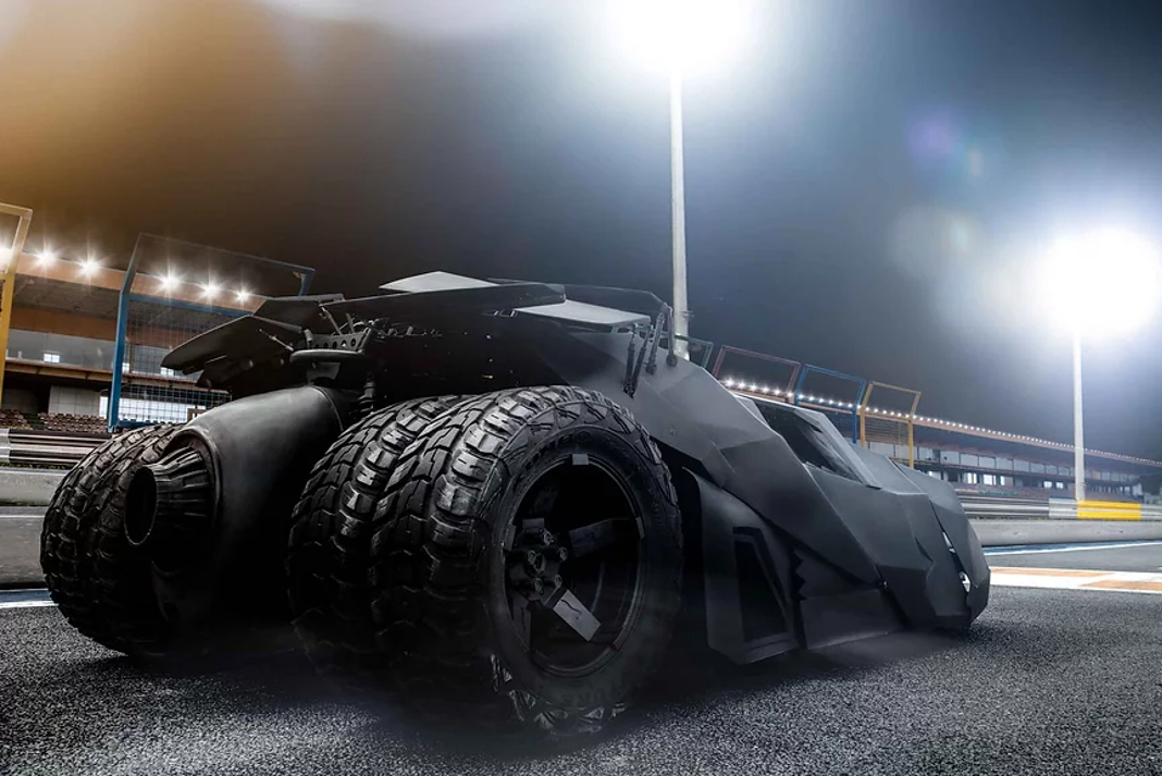 Macro Studios electric Batmobile Tumbler