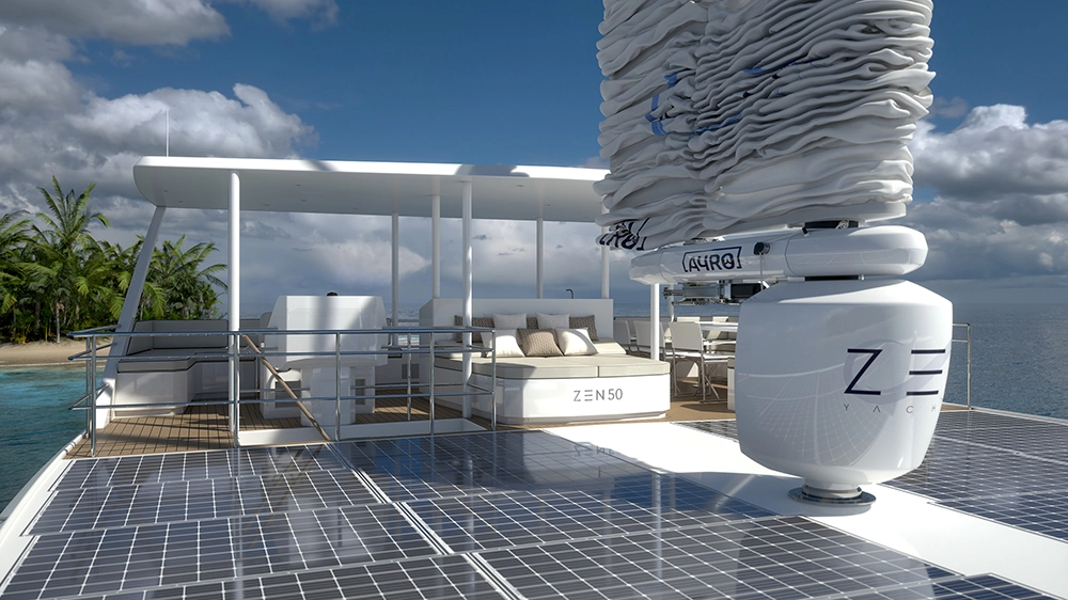 ZEN50 solar electric catamaran