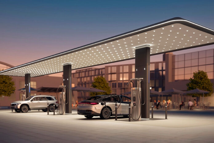 Mercedes-Benz High-Speed EV Charging Station